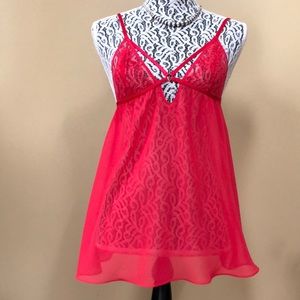 Victoria's Secret Chantilly Babydoll Lace mesh top